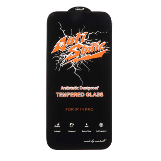 محافظ صفحه نمایش شیشه ای Full Cover Anti Static Mietubl مدل Apple iPhone 16 / iPhone 15 / iPhone 14 Pro- مشکی