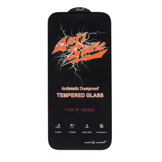 محافظ صفحه نمایش شیشه ای Apple iPhone 15 Pro - Full Cover Anti Static Mietubl (بدون پک) - مشکی